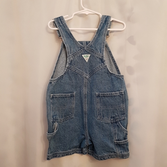 Oshkosh B'gosh boys size 4T shortall jean short overalls VGUC - Picture 2 of 4